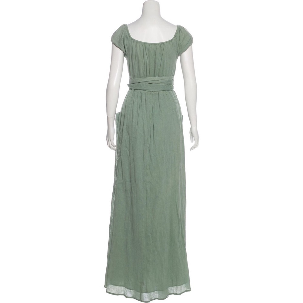 NWT Mara Hoffman moss green maxi w cap sleeves